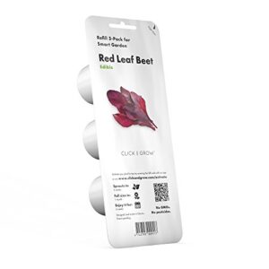 click and grow smart garden red leaf beet plant pods, 3-pack