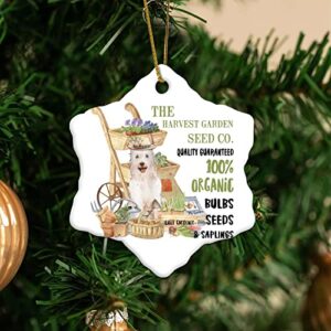 Memorial Pendant Christmas Ornaments Organic Bulbs Seeds & Saplings The Dog Pet Owner Vegetables And Flowers Harvest Garden Christmas Keepsake Pendant Decorations Ornament Gifts Hanging Ornament for C