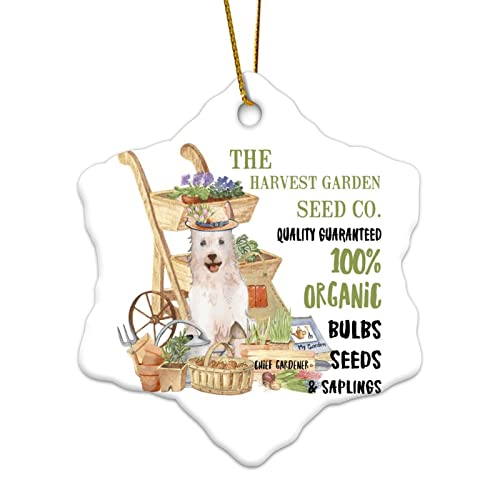 Memorial Pendant Christmas Ornaments Organic Bulbs Seeds & Saplings The Dog Pet Owner Vegetables And Flowers Harvest Garden Christmas Keepsake Pendant Decorations Ornament Gifts Hanging Ornament for C