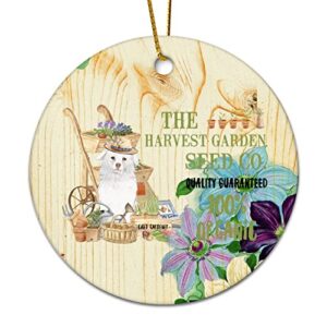 Memorial Pendant Christmas Ornaments The Dog Pet Owner Harvest Garden Seeds & Saplings Quality Quaranteed Organic Bulbs Plant Christmas Keepsake Pendant Decorations Ornament Gifts Hanging Ornament for