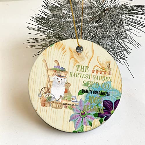 Memorial Pendant Christmas Ornaments The Dog Pet Owner Harvest Garden Seeds & Saplings Quality Quaranteed Organic Bulbs Plant Christmas Keepsake Pendant Decorations Ornament Gifts Hanging Ornament for