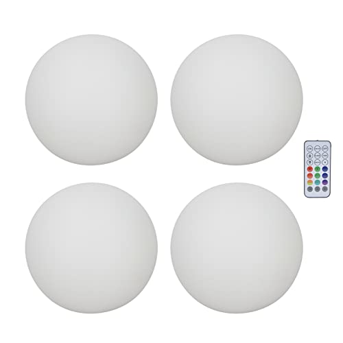 3.1In Led Ball, 4Pcs Floating Pool Lights, Ip67 Waterproof Level, Pool Glow Ball Lights for Pool Beach Garden Patio Decorative Night Light, Pool Party Decorations Pool Balls for Swimming Pool Poo