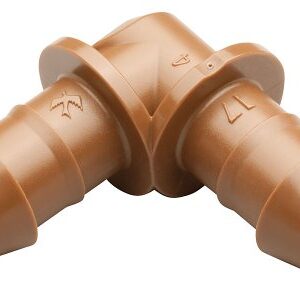 Rain Bird BE50/4PK Drip Irrigation Universal Barbed Elbow Fitting, Fits All Sizes of 5/8", 1/2", .700" Drip Tubing, 4-Pack, Brown