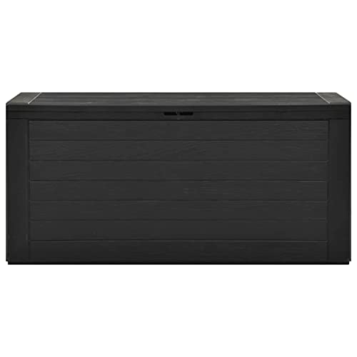 GOTOTOP Extra Large Outdoor Storage Box Waterproof, Polypropylene Deck Box for Patio Garden Furniture, Outdoor Cushion Storage, Pool Accessories and Toys,Anthracite 45.7"x17.3"x21.7"