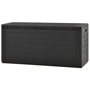 GOTOTOP Extra Large Outdoor Storage Box Waterproof, Polypropylene Deck Box for Patio Garden Furniture, Outdoor Cushion Storage, Pool Accessories and Toys,Anthracite 45.7"x17.3"x21.7"