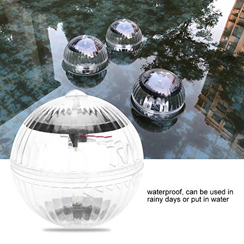 TOPINCN Floating Pool Lights Solar Powered Pool Ball Lights Multi Color Waterproof Floating Ball Lamp Decor Light for Swimming Pool Garden