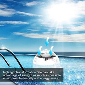 TOPINCN Floating Pool Lights Solar Powered Pool Ball Lights Multi Color Waterproof Floating Ball Lamp Decor Light for Swimming Pool Garden