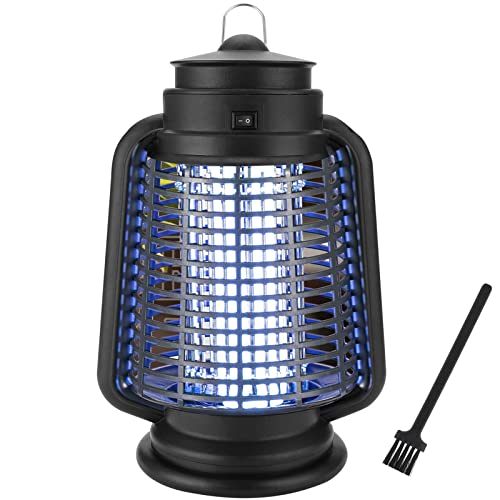 Lanpuly Bug Zapper, 4200V Electric Mosquito Zapper for Outdoor Indoor, 18W Waterproof Insect Killer Electronic Light Bulb Lamp for Home, Garden, Patio, Backyard, Plug in, Safe and Effective