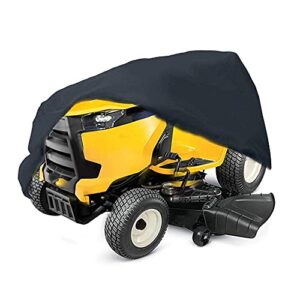 Riding Lawn Mower Cover Waterproof Polyester Oxford Tractor Cover Universal Fit Decks up to 54", Snow Blower Cover All Weather Premium Dustproof Snow Thrower Cover Heavy Duty Superior with Storage Bag