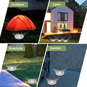 BROOM Solar Outdoor Lights 12Packs,Garden Solar Lights Outdoor Waterproof Pathway Lights Outdoor Lighting Decor Bright In-Ground Lights for Lawn, Patio, Yard, Driveway, Step and Walkway White Light