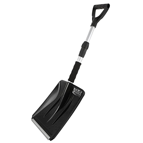 Yardwe Multitools Retractable Snow Shovel Aluminum Alloy Snow Shovel with D- Grip Handle Large Snowboard Shovel for Outdoor Garden Patio Lawn Black Ar Multitool