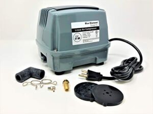 blue diamond et80+ plus – septic or pond linear diaphragm air pump with free additional air filter