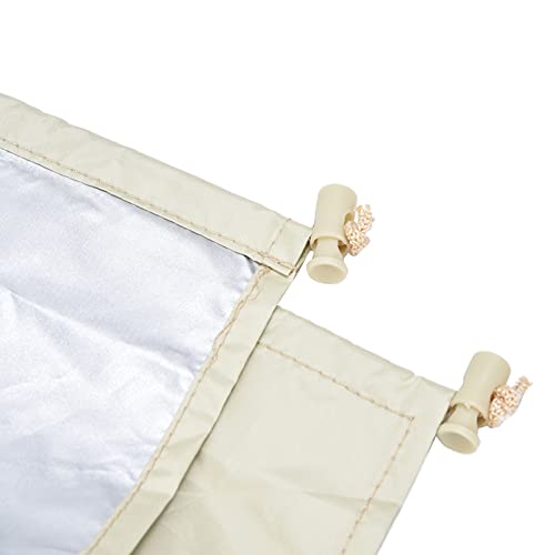 ZPSHYD Swimming Pool Roll Cover, Outdoor Swimming Pool Roll Waterproof Protector for Outdoor Heavy Duty Garden Beige(M：550 * 96cm)