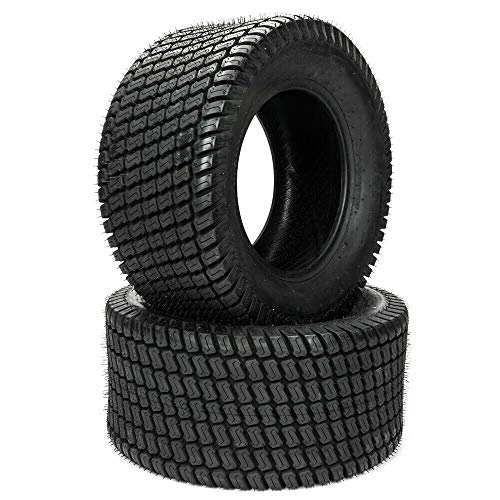 SUNROAD 2pcs 24x12.00-12 8PR Turf Tires Replacement for Lawn & Garden Mower Lawnmower Golf Cart Turf Tread Tubeless