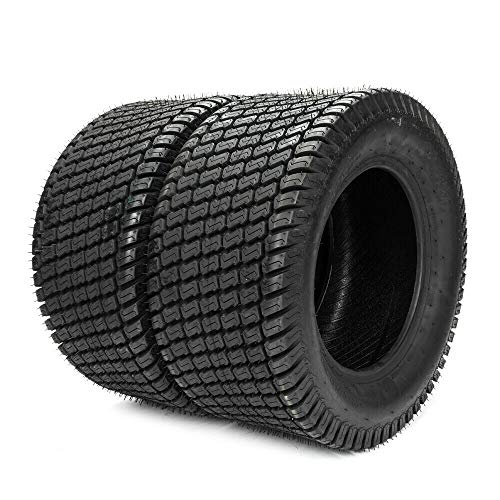 SUNROAD 2pcs 24x12.00-12 8PR Turf Tires Replacement for Lawn & Garden Mower Lawnmower Golf Cart Turf Tread Tubeless