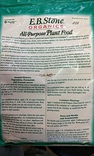 EB Stone Organic All-Purpose 5-5-5 Plant Food 4lb