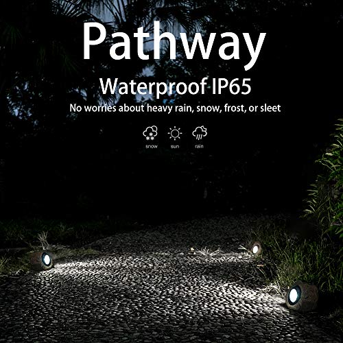 Timeflies Landscape Rock Light, Solar Powered Garden Lights Outdoor Decorative Waterproof LED Spotlight for Pathway, Walkway, Yard, Patio