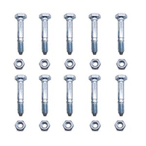 pro-parts 10pk shear pins and nuts for ariens 532005 53200500 snow throwers
