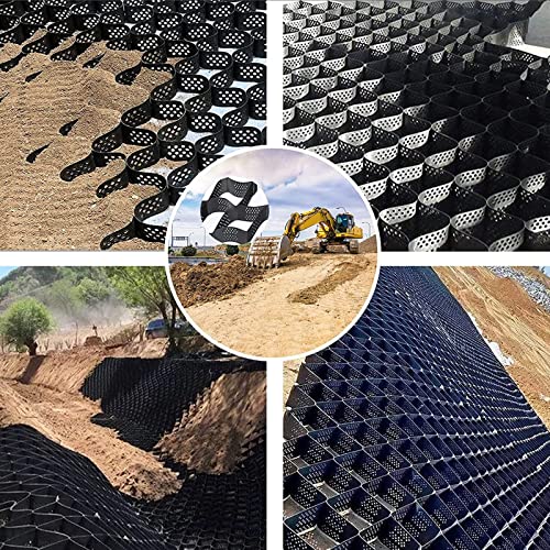 YXXSDP Garden Gravel Ground Grid Stabilizer, 2" Depth Honeycomb Geocells Geo Grid Soil Stabilizer, for Patio Walkway Shed Base (Size : 1x3m/3.3x9.8ft)