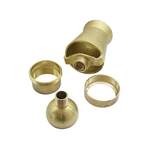 LRJSKWZC Garden Sprinkler 3/4" 1" 1.5" 2" Air-Blended Bubbling Fountain Garden Landscape Ornamental Nozzle 1 Pc Brass Ice Tower Cedar Fountain Nozzles (Color : 2 inch)