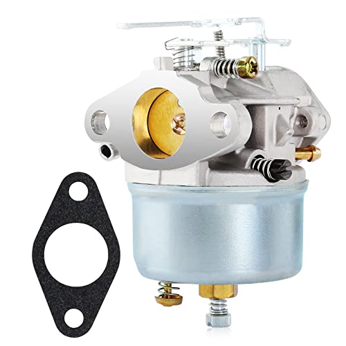 QAZAKY Adjustable Carburetor Compatible with Tecumseh 632528 Lawn Garden OVRM40-42607 OVRM40-42608 OVRM40-42612 OVRM50-52601 OVRM50-52602 OVRM50-52609 OVRM50-52609A OVRM50-52618A Carb