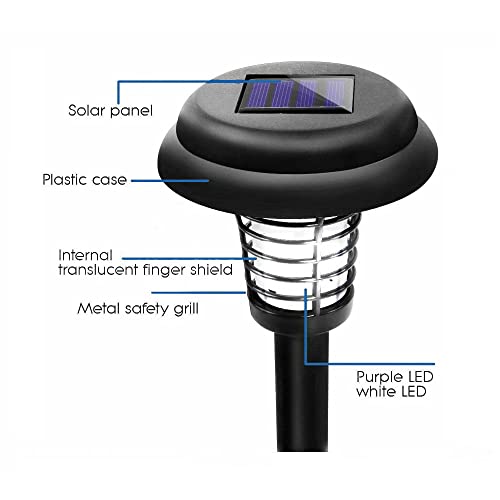 Solar Powered Light-LED/UV Radiation Outdoor Stake Landscape Fixture for Gardens, Pathways, and Patios by Pure Garden