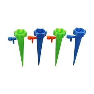 vieue garden drip irrigation system accessories diy automatic plant waterer drip irrigation system water nail dripper blue/green household waterer bottle dripper 3 pieces (color : green)