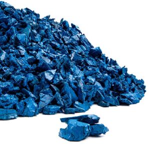 playsafer rubber mulch nuggets protective flooring for playgrounds, swing-sets, play areas, and landscaping (40 lbs – 1.55 cu. ft., blue)
