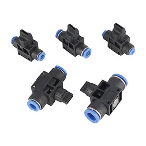 vieue garden drip irrigation system accessories air speed control valve is quickly connected to manual pneumatic control valve 4mm/6mm/8mm/10mm/12mm push-in air pipe switch (specification : 4mm)