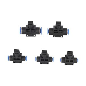 VIEUE Garden Drip Irrigation System Accessories Air Speed Control Valve is Quickly Connected to Manual Pneumatic Control Valve 4mm/6mm/8mm/10mm/12mm Push-in Air Pipe Switch (Specification : 4mm)