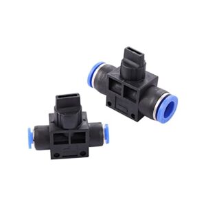 VIEUE Garden Drip Irrigation System Accessories Air Speed Control Valve is Quickly Connected to Manual Pneumatic Control Valve 4mm/6mm/8mm/10mm/12mm Push-in Air Pipe Switch (Specification : 4mm)