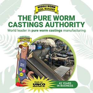 Wiggle Worm 100% Pure Organic Worm Castings - Organic Fertilizer for Houseplants, Vegetables, and More – OMRI-Listed Earthworm Castings to Help Improve Soil Fertility and Aeration, 30-Pounds