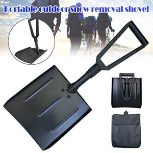 SHIBOHAN Winter Garden for Car Tools Outdoor Camping Retractable Multifunctional Hiking Ice Remove Folding Snow Shovel Aluminium Alloy