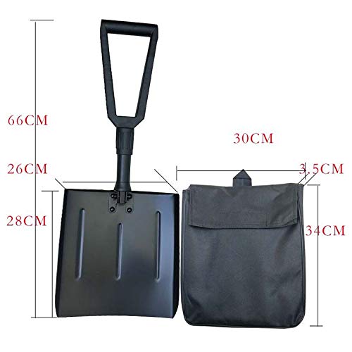 SHIBOHAN Winter Garden for Car Tools Outdoor Camping Retractable Multifunctional Hiking Ice Remove Folding Snow Shovel Aluminium Alloy