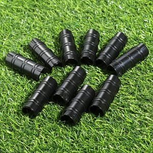 Mtsooning 10PCS 19mm/0.75inch Black Plastic Greenhouse Clips Frame Pipe Tube, Garden Buildings Tube Clip, Snap Net Fixed Pipe Clamps for Greenhouse Banner Frame Shelters