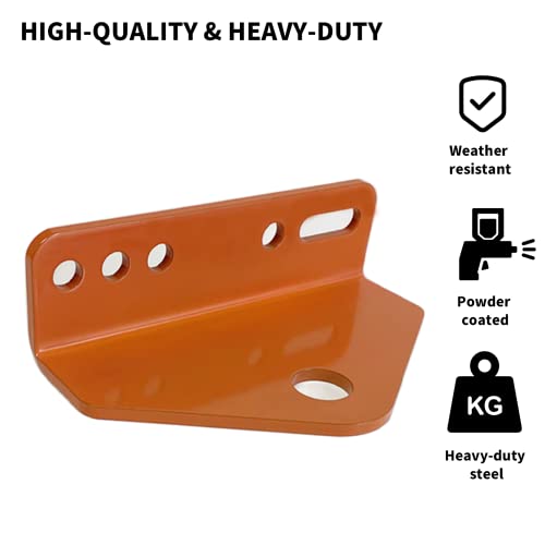 Universal Zero Turn Mower Trailer Hitch - 3/16'' Thick and Heavy Duty Steel Lawn Trailer Hitch Mount (3"-5"), Mounting Hardware Included