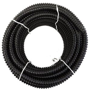 3/4″ i.d. x 50′ black ul/us non kink corrugated pvc water garden pond hose and tubing