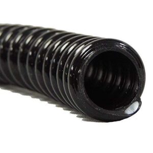 3/4" I.D. x 50' Black UL/US Non Kink Corrugated PVC Water Garden Pond Hose and Tubing