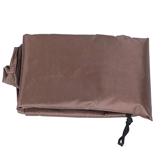 zhuolong Outdoor Deck Box Cover,Garden Waterproof UV Proof Storage Box Protective Cover (123x62x55cm)(Coffee)