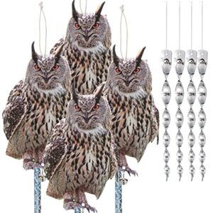 bird scare reflective hanging decoration, effective bird control device with reflective rope to keep birds away for garden patio balcony windows tree
