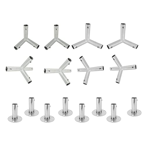 Simond Store Canopy Fittings KIT for 10’X 30’ Frame Slant Roof, Low Peak Connectors for Boat Shelter Carport Frame Outdoor Canopies Garden Shade Party Tents Garage Batting Cage