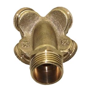 TRENTSNOOK Irrigation dripper 5 Pcs 1/2 Inch Mist Water Sprayer 4 Head Horticultural Atomization Nozzle Garden Spray Cooling Mist Brass Garden Tools