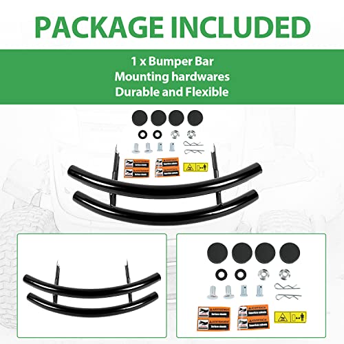 Front Bumper Brush Guard Compatible with John Deere 100 Series 102 115 125 135 145 155C 190C D100 D110 D120 D130 D140 D150 D160 D170 L100 L105 L107 LA175 G110 X110 X120 X125 Lawn Mower Garden Tractor