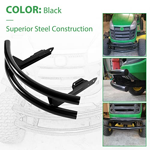 Front Bumper Brush Guard Compatible with John Deere 100 Series 102 115 125 135 145 155C 190C D100 D110 D120 D130 D140 D150 D160 D170 L100 L105 L107 LA175 G110 X110 X120 X125 Lawn Mower Garden Tractor