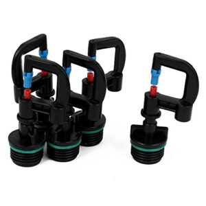 Qtqgoitem Garden Lawn 1/2BSP Plastic Water Sprayer Spray Sprinkle Nozzle 5 Pcs (Model: 445 517 0f2 f82 202)