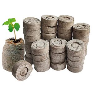 35mm peat pellets seed starting plugs seeds starter pallet 100 pack seedling soil block for garden seedling planting