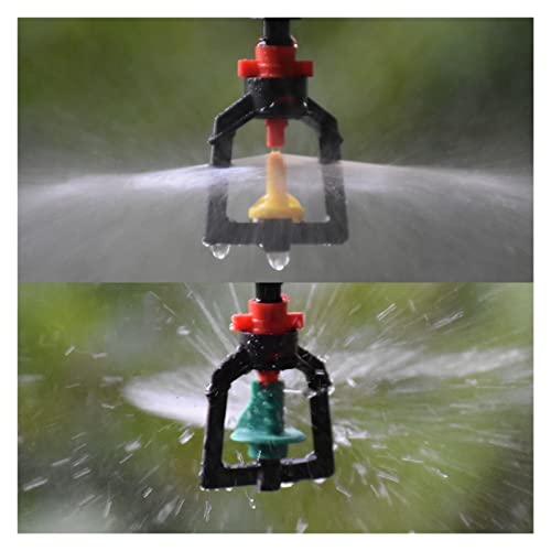 Aveanit 5 Pack 360 Rotary Sprinkler Nozzle Garden Drip Sprayer Hanging Humidifier Sprayer (Color : C, Quantity : 1)