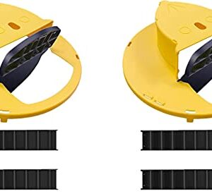 Bucket Lid Mouse Trap (2-Pack) - Flip Slide Rat Trap 5-Gallon Bucket Lid - Auto Reset No See Kill Multi Catch Humane Mice Traps for Garage / Patio / Indoor / Outdoor