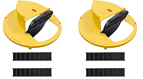 Bucket Lid Mouse Trap (2-Pack) - Flip Slide Rat Trap 5-Gallon Bucket Lid - Auto Reset No See Kill Multi Catch Humane Mice Traps for Garage / Patio / Indoor / Outdoor