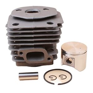 hcowl 47mm cylinder head piston kit compatible with husqvarna 359 357 xp 357xp chainsaw engine motor parts 537 15 73-02 motosierra garden tools